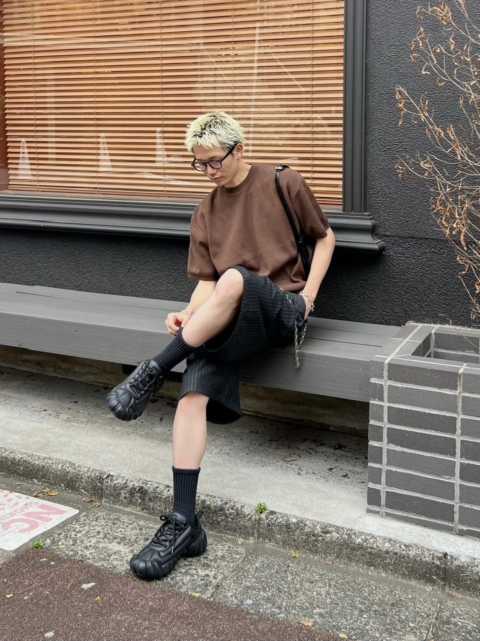 東京店WEB限定受注制【Chikashitsu +】crew neck cotton knit (3color)