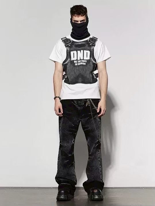 【DND4DES】MUSTACHE WASHED FLARED JEANS