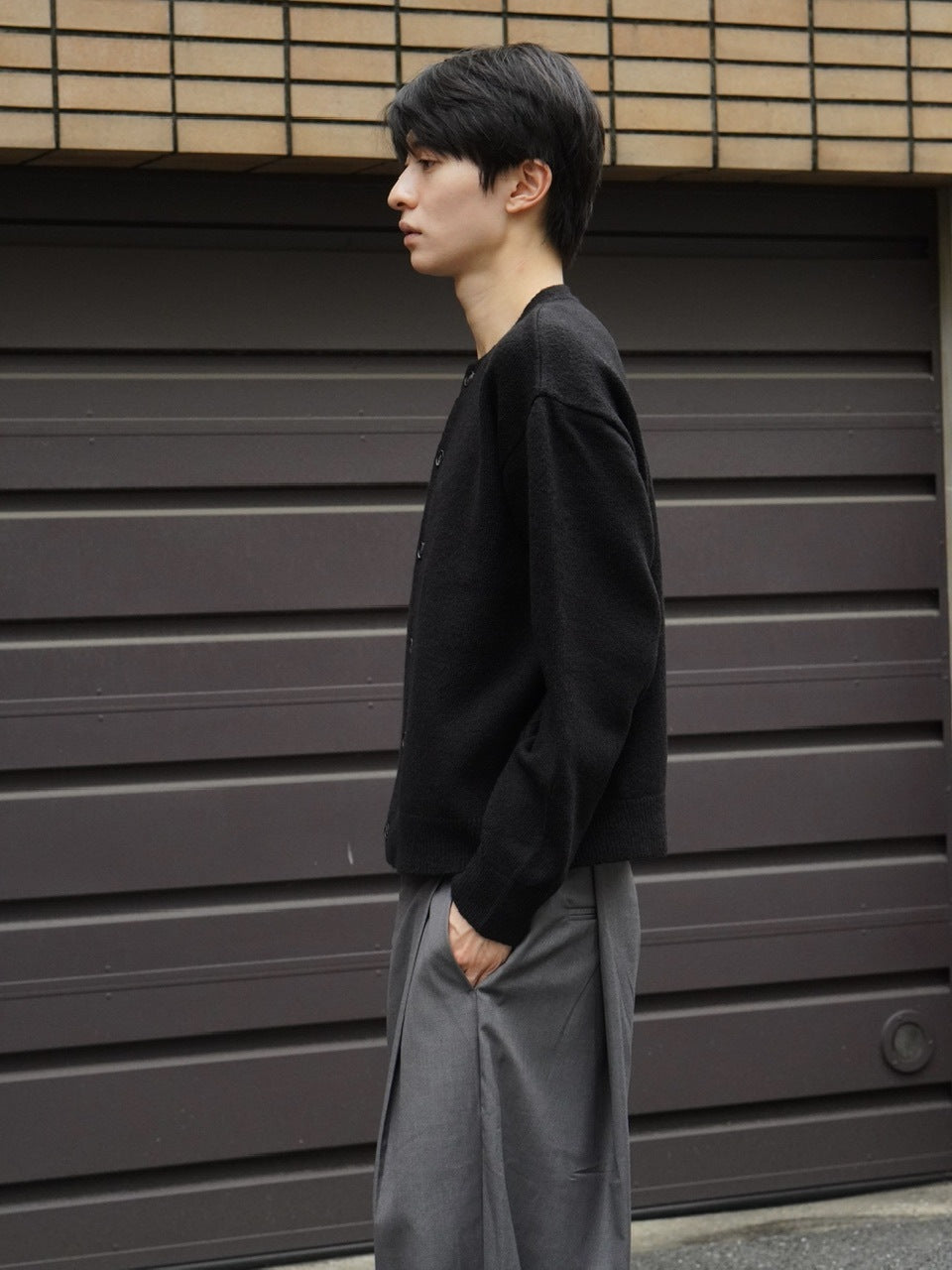 東京店WEB限定受注制【Chikashitsu +】soft touch crew neck knit cardigan / 【チカシツプラス】ソフトタッチクルーネックニットカーディガン (4color)