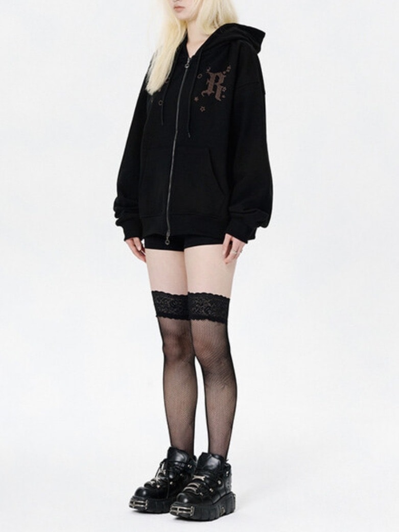 【runningHIGH】EAR ZIP UP HOODE / 【ランニングハイ】イヤージップアップパーカー