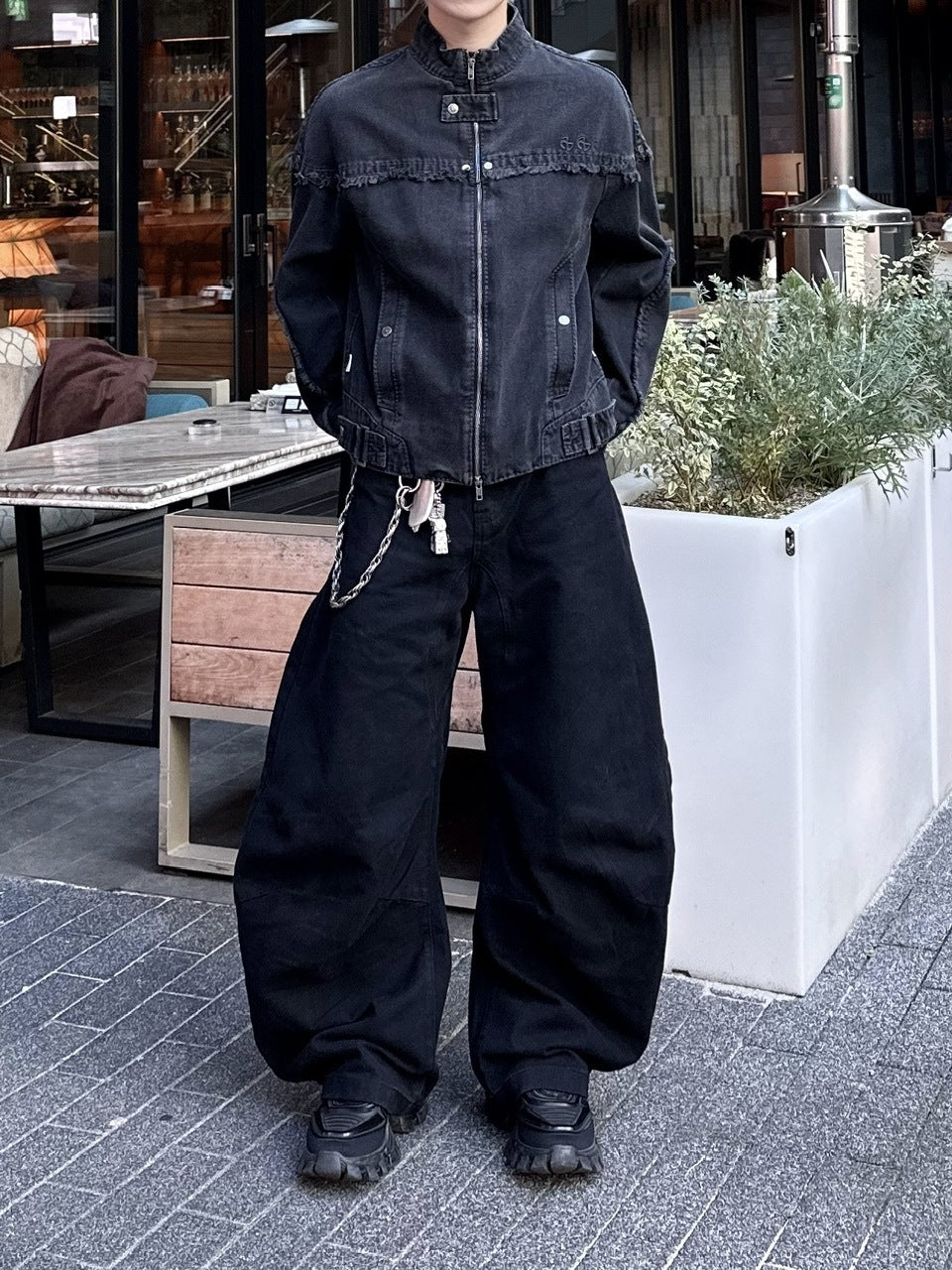 大阪店WEB限定受注制【Chikashitsu +】deep ballon curve pants / 【チカシツプラス】ディープバルーンカーブパンツ (2color)