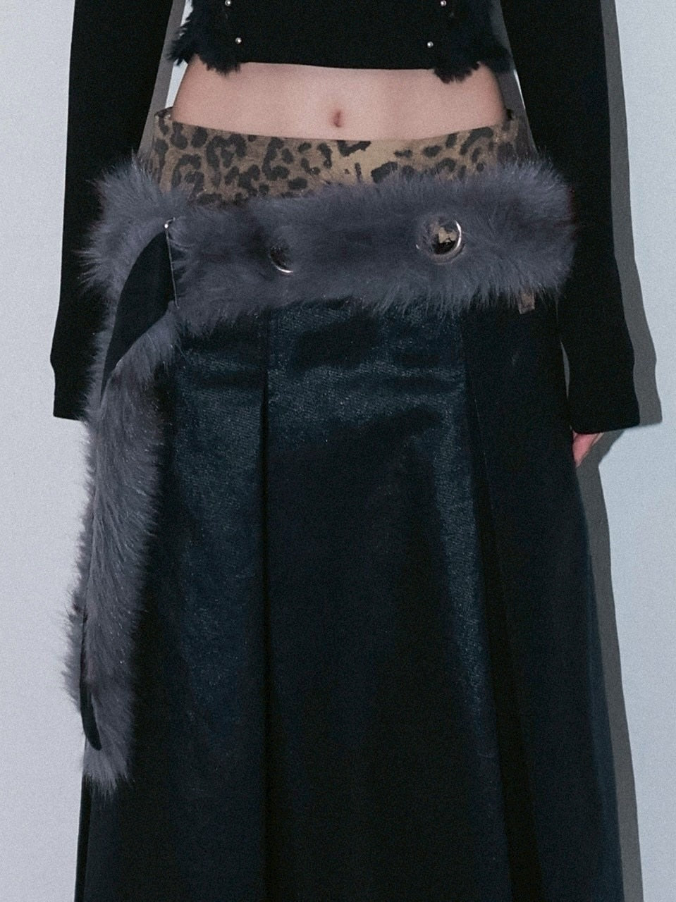 1/2 20:00発売【CHERRYQUIRI】fur loop eyelet belt