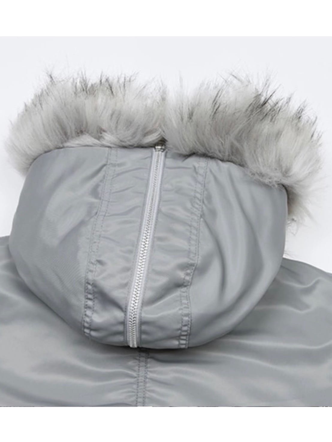 【NOT KNOWING】Fur Trim MA-1 Padded Jumper