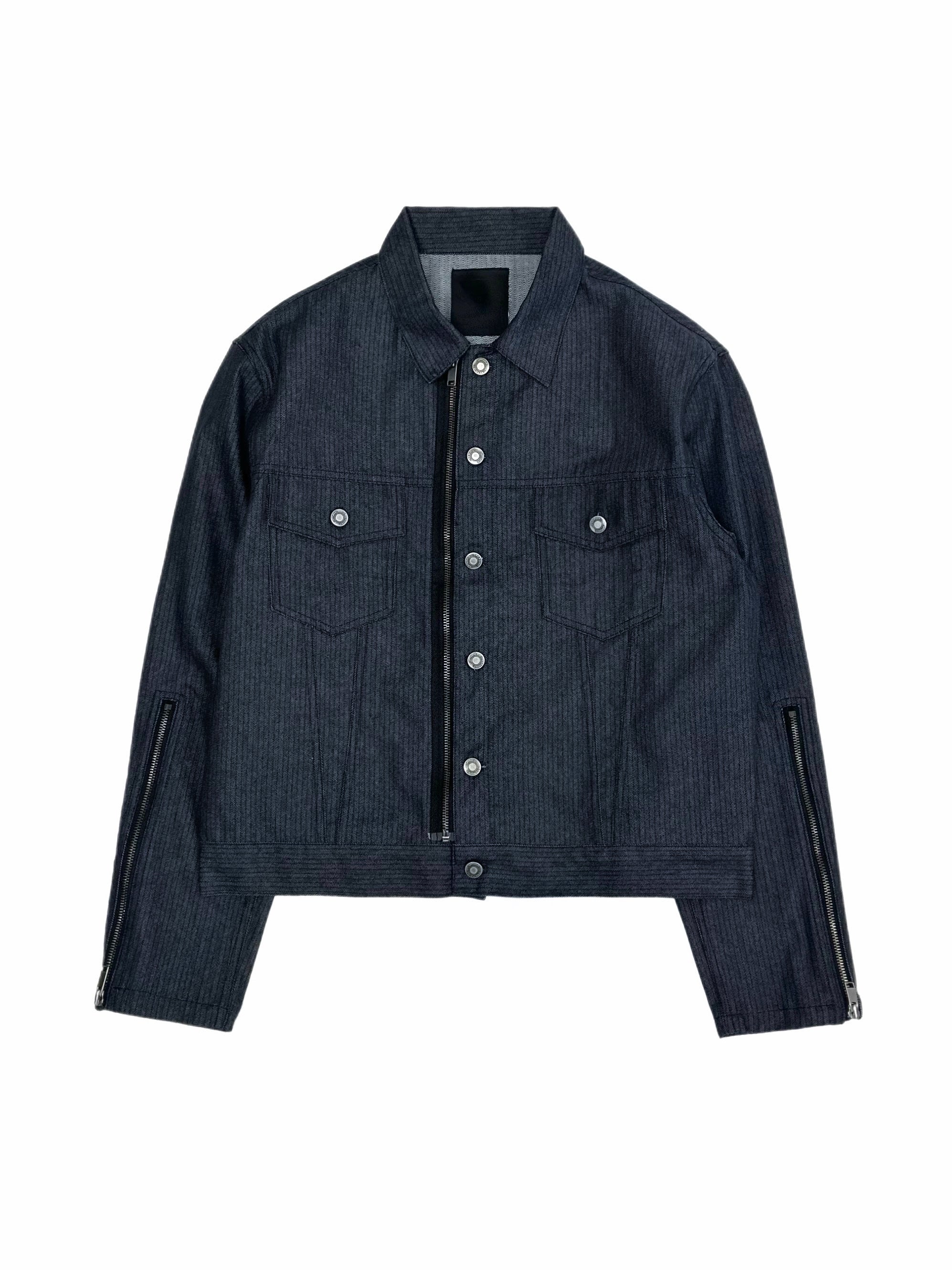 4/10 20:00発売 受注制【Chikashitsu +】non fade denim trucker jacket (2color)