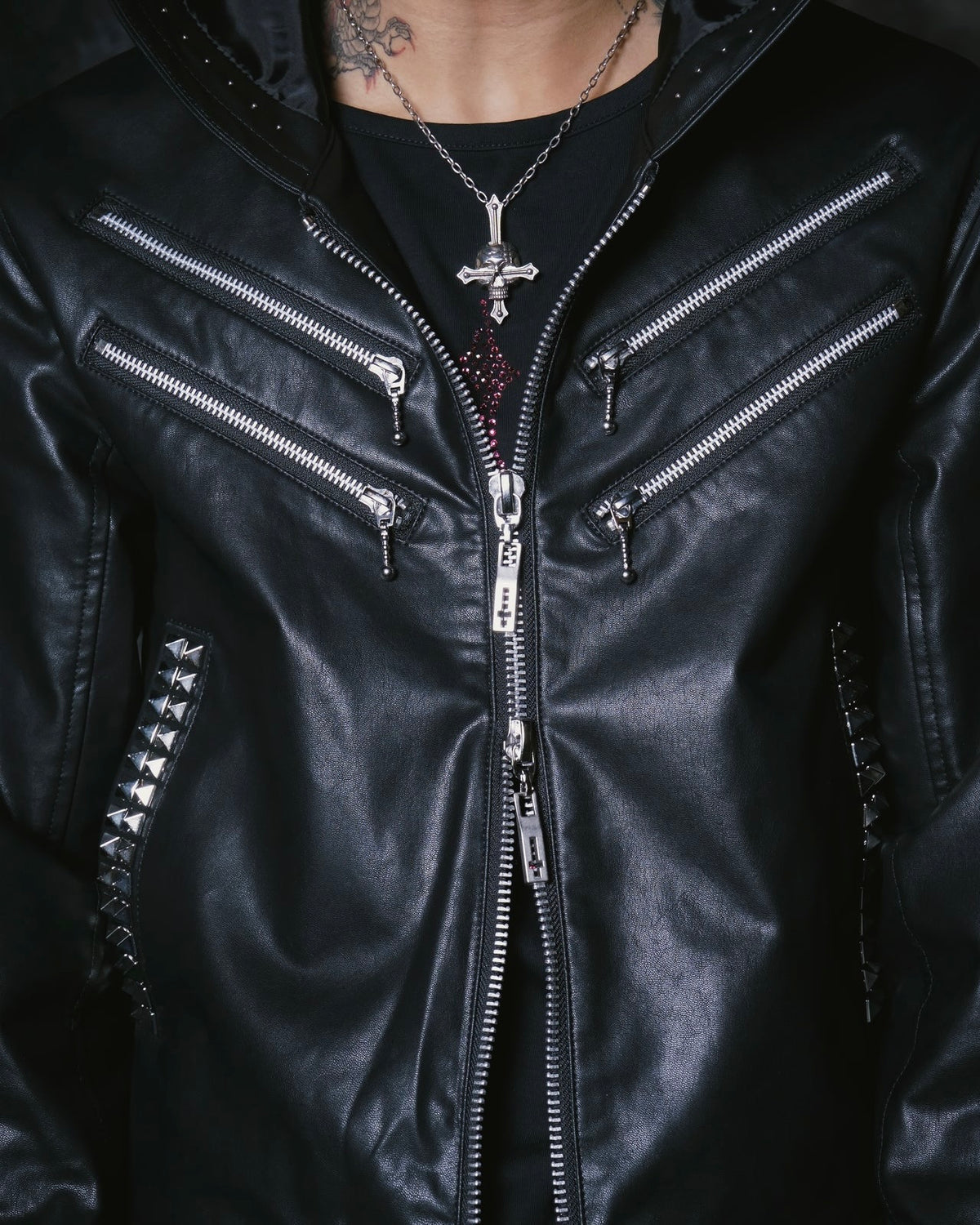 【TYPE SHADE】TYPE SWAG STUDS LETHER FOODIE