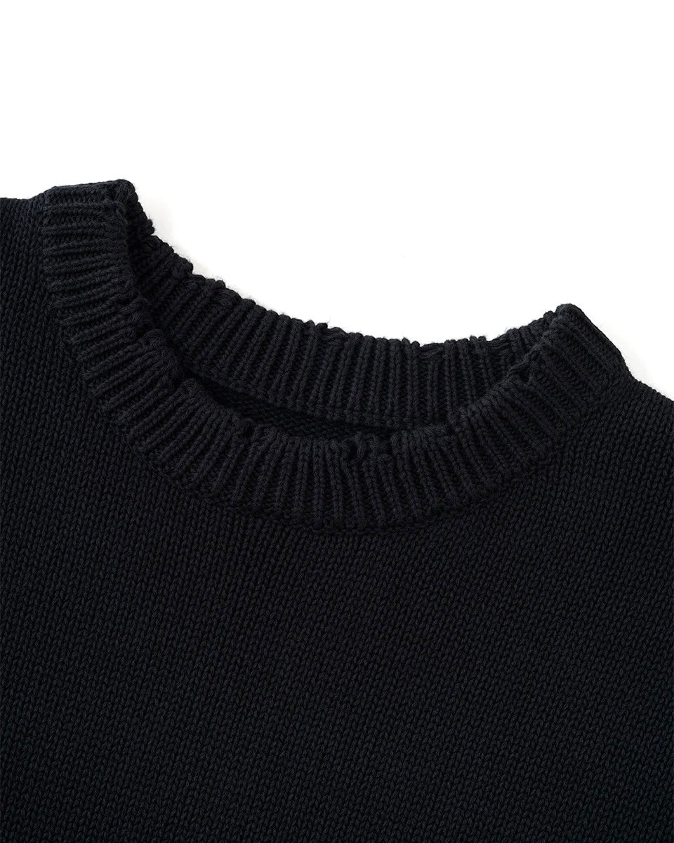 【SUPPLIER】Distressed Tribal Bones Crew Knit