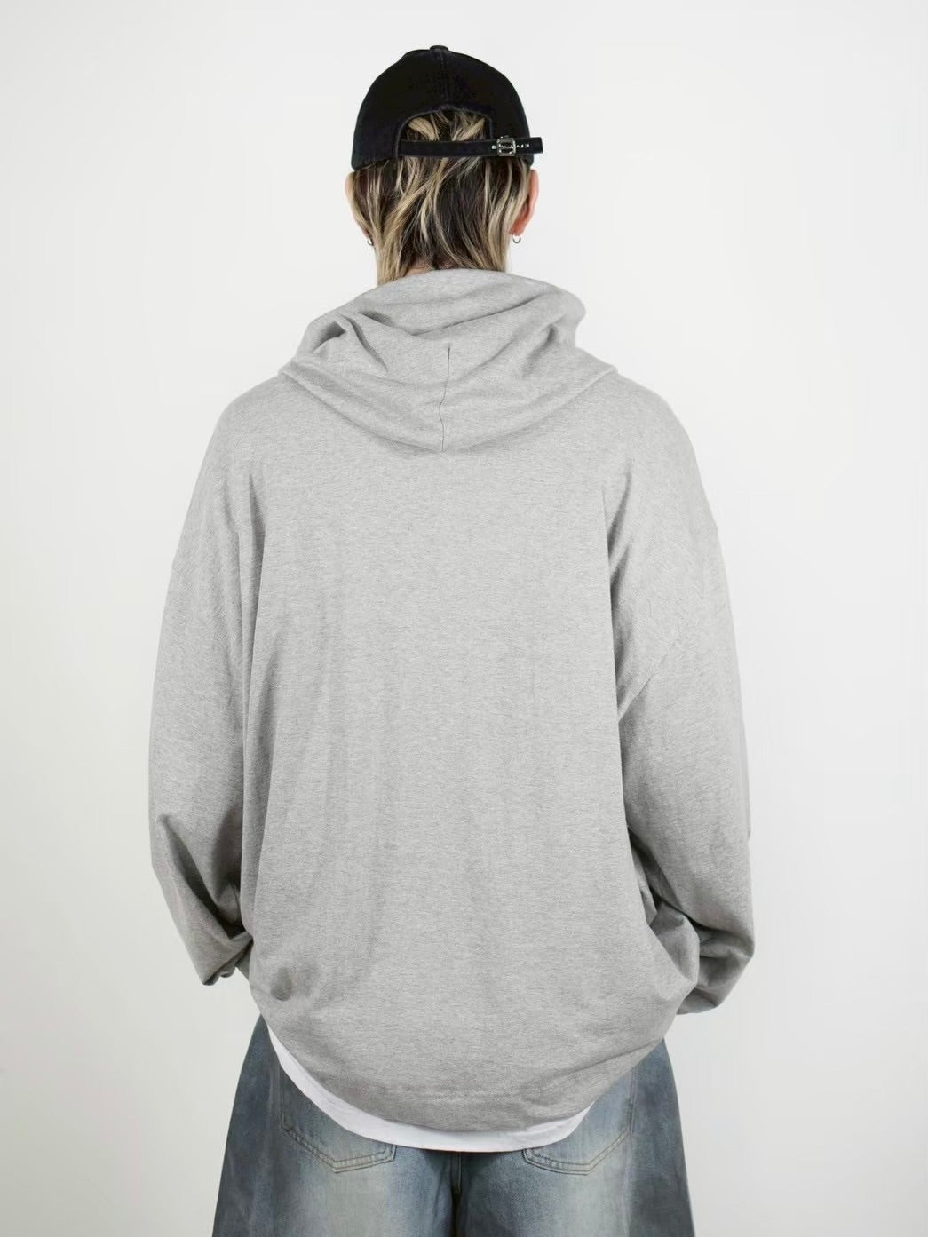 【Chikashitsu +】layered oversized long sleeve (2color)