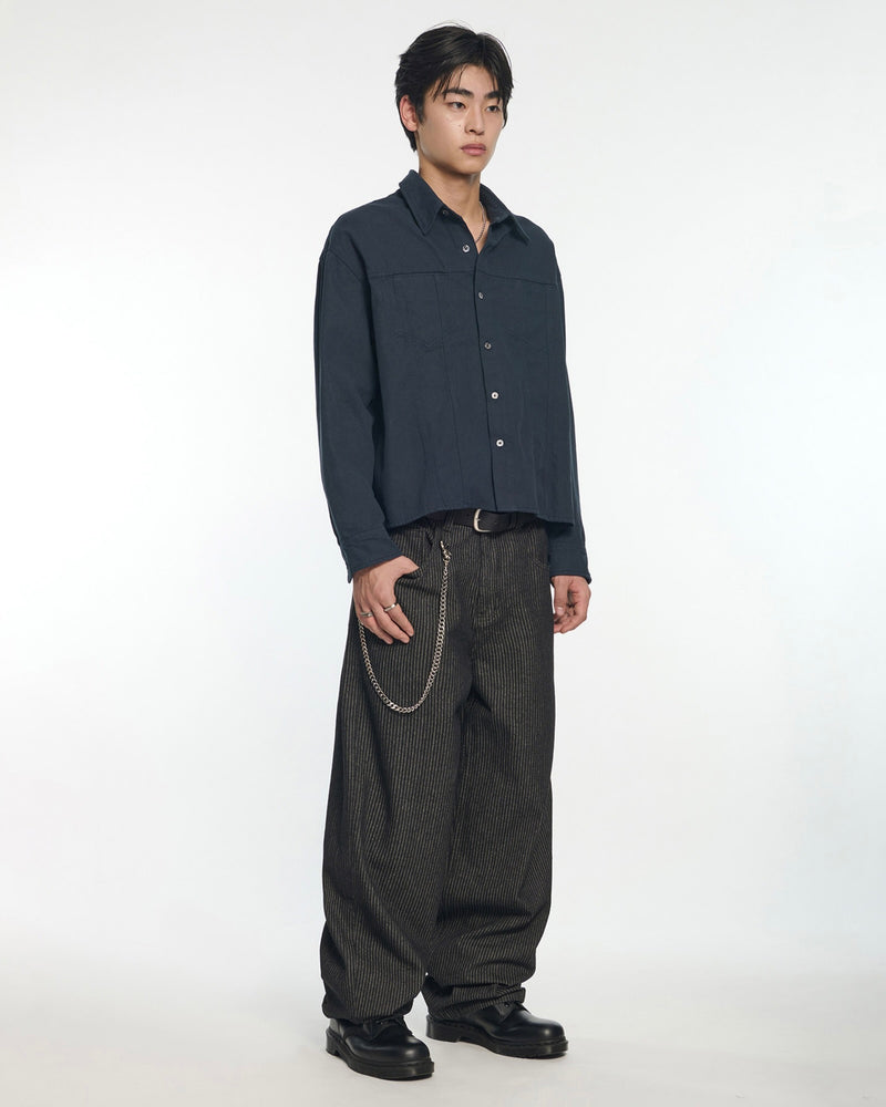 【NOMANUAL】M.L CROP SHIRT