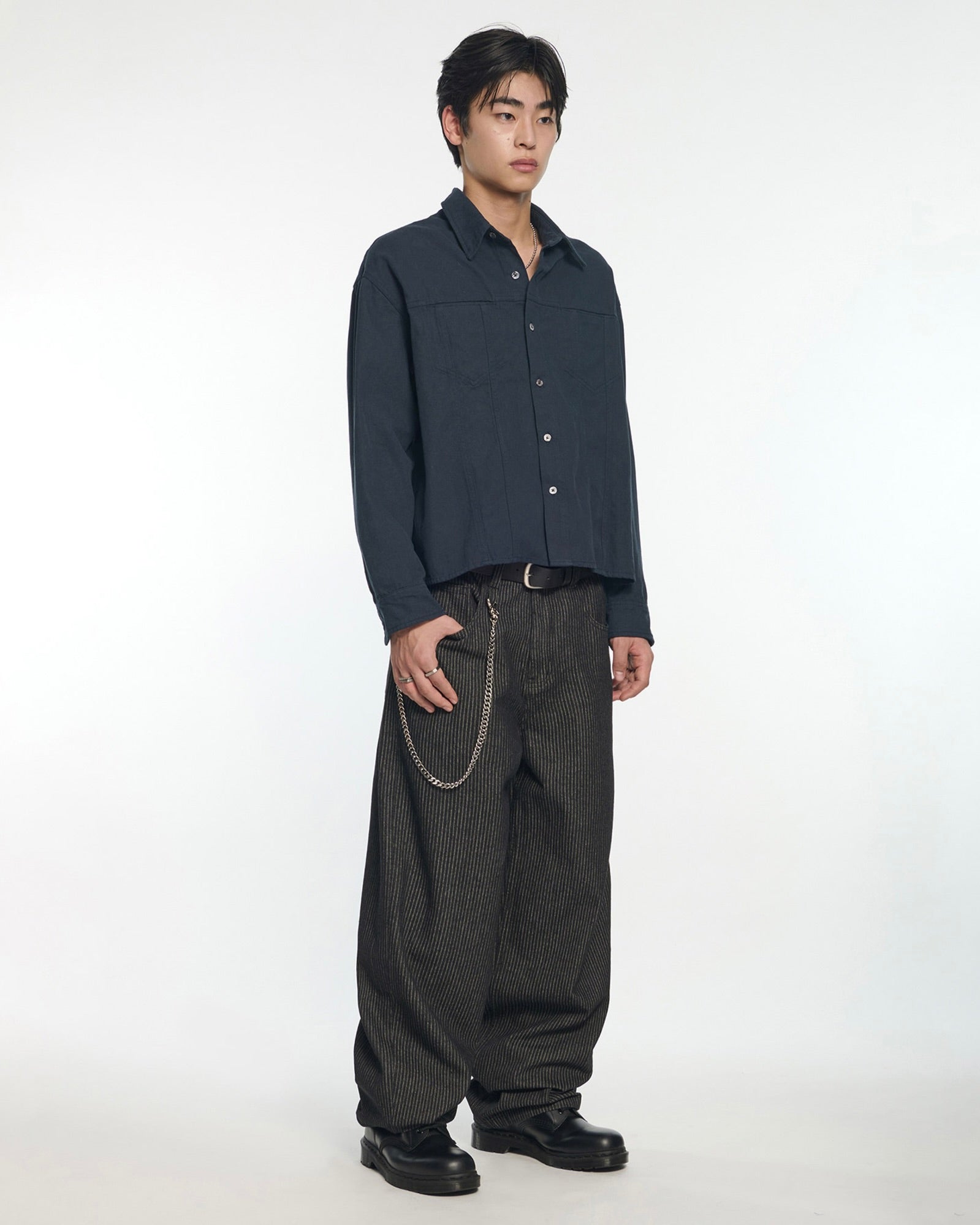 【NOMANUAL】M.L CROP SHIRT