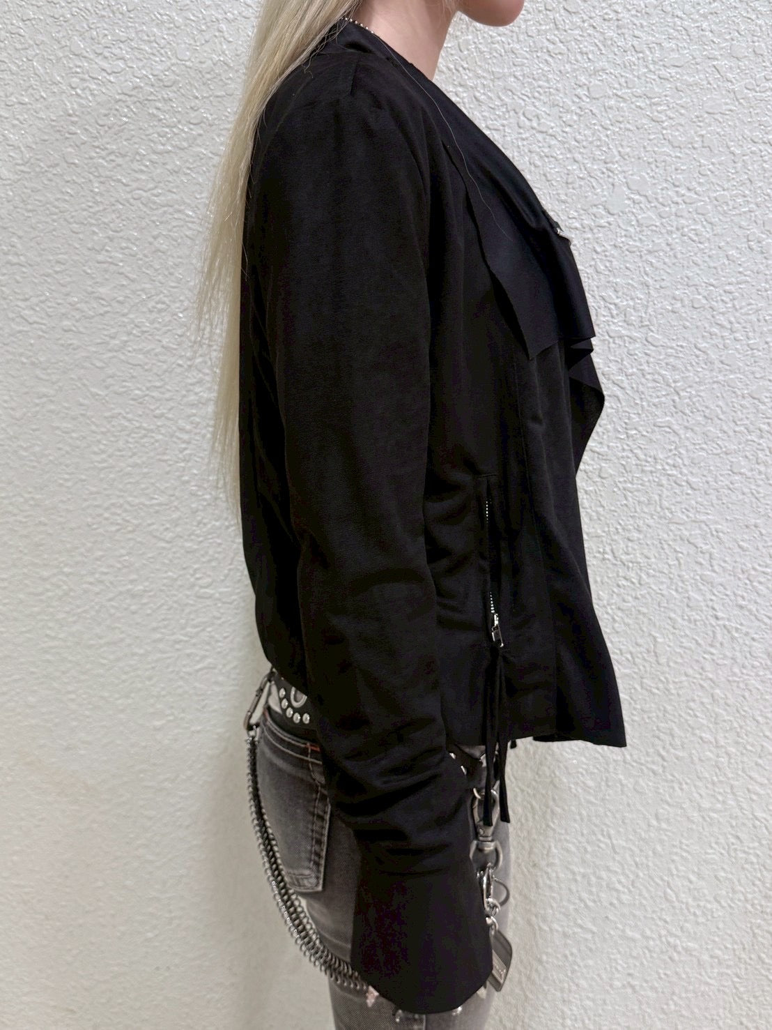 7/4 20:00発売 受注制【nmtc+】suede zip jacket