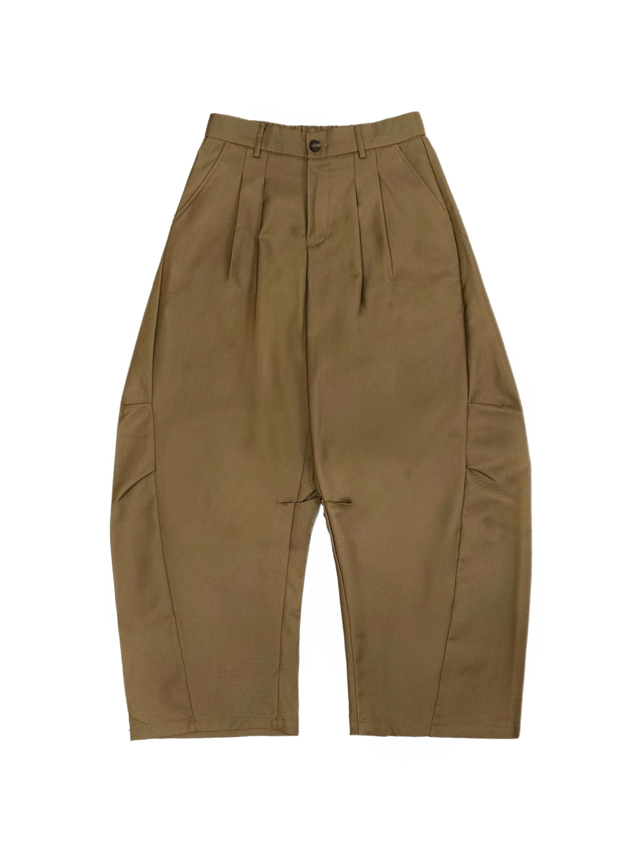 4/10 20:00発売 受注制【Chikashitsu +】2 tuck side design curve pants (3color)