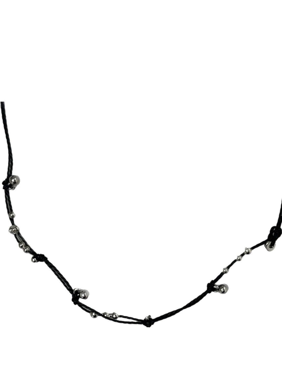 受注制【OaKS】boho chic beaded cord necklace (2color)