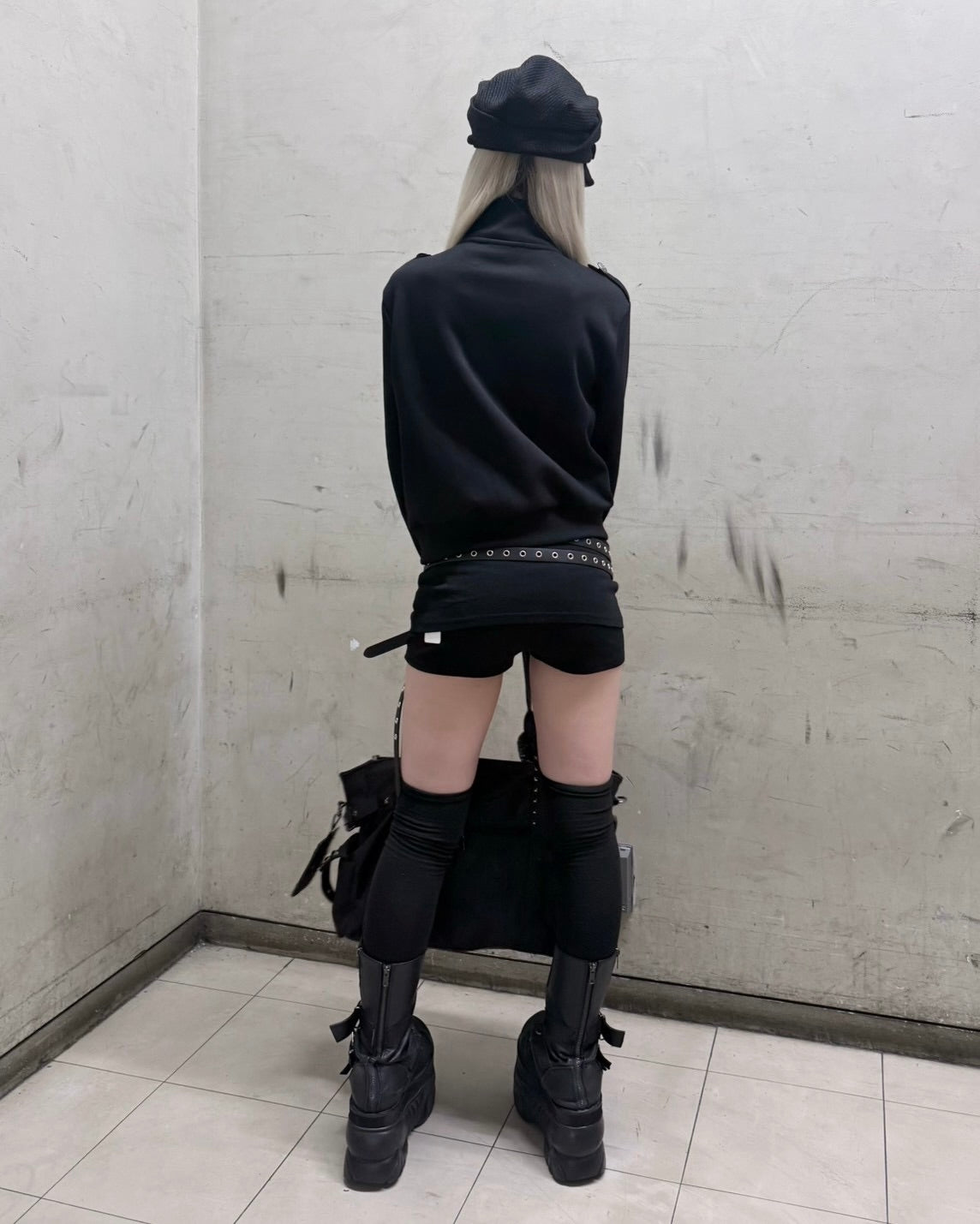 受注制【nmtc+】high neck napoleon zip up jacket (2color)