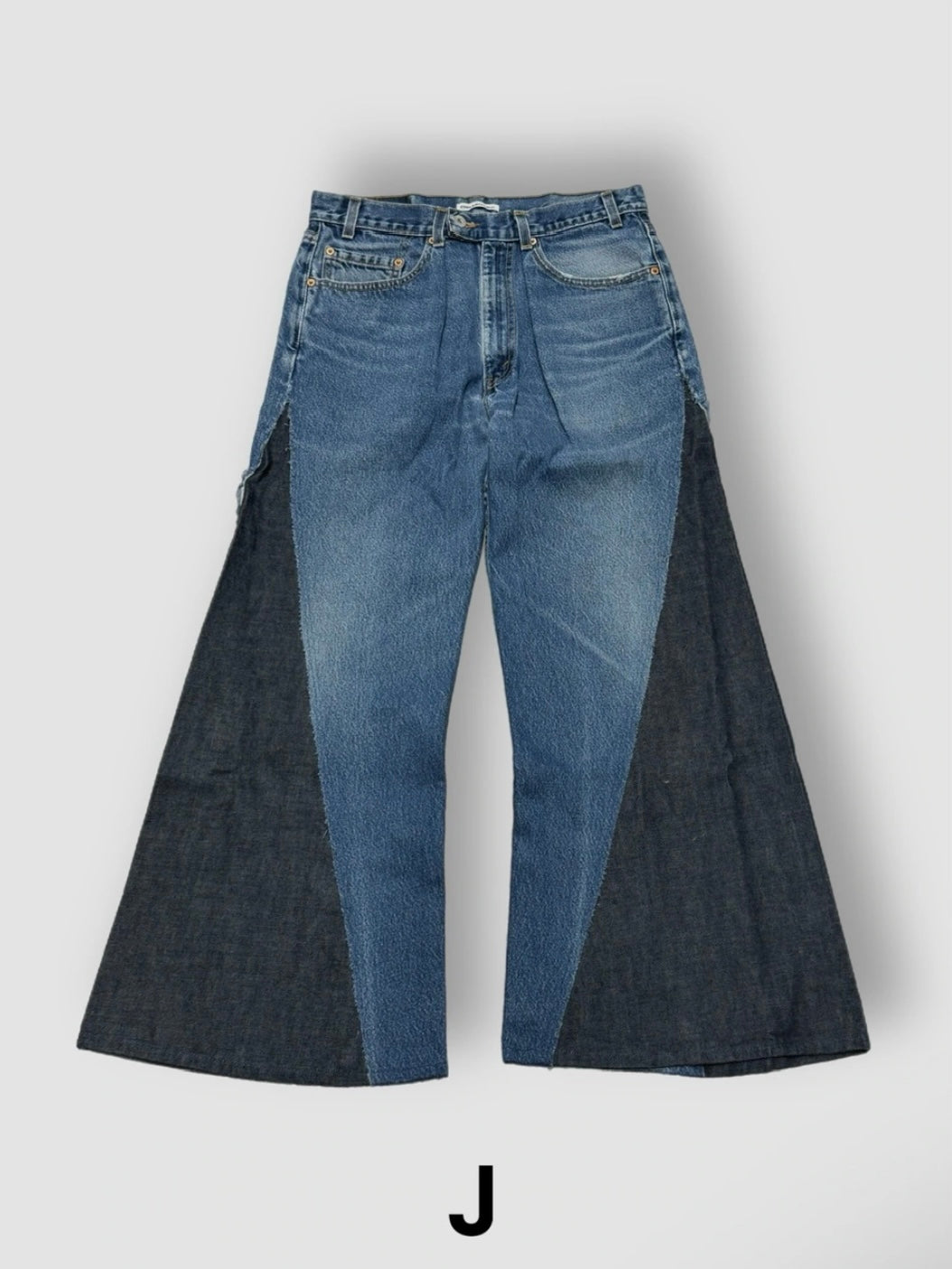 【Re +】newold docking flare denim pants (blue)
