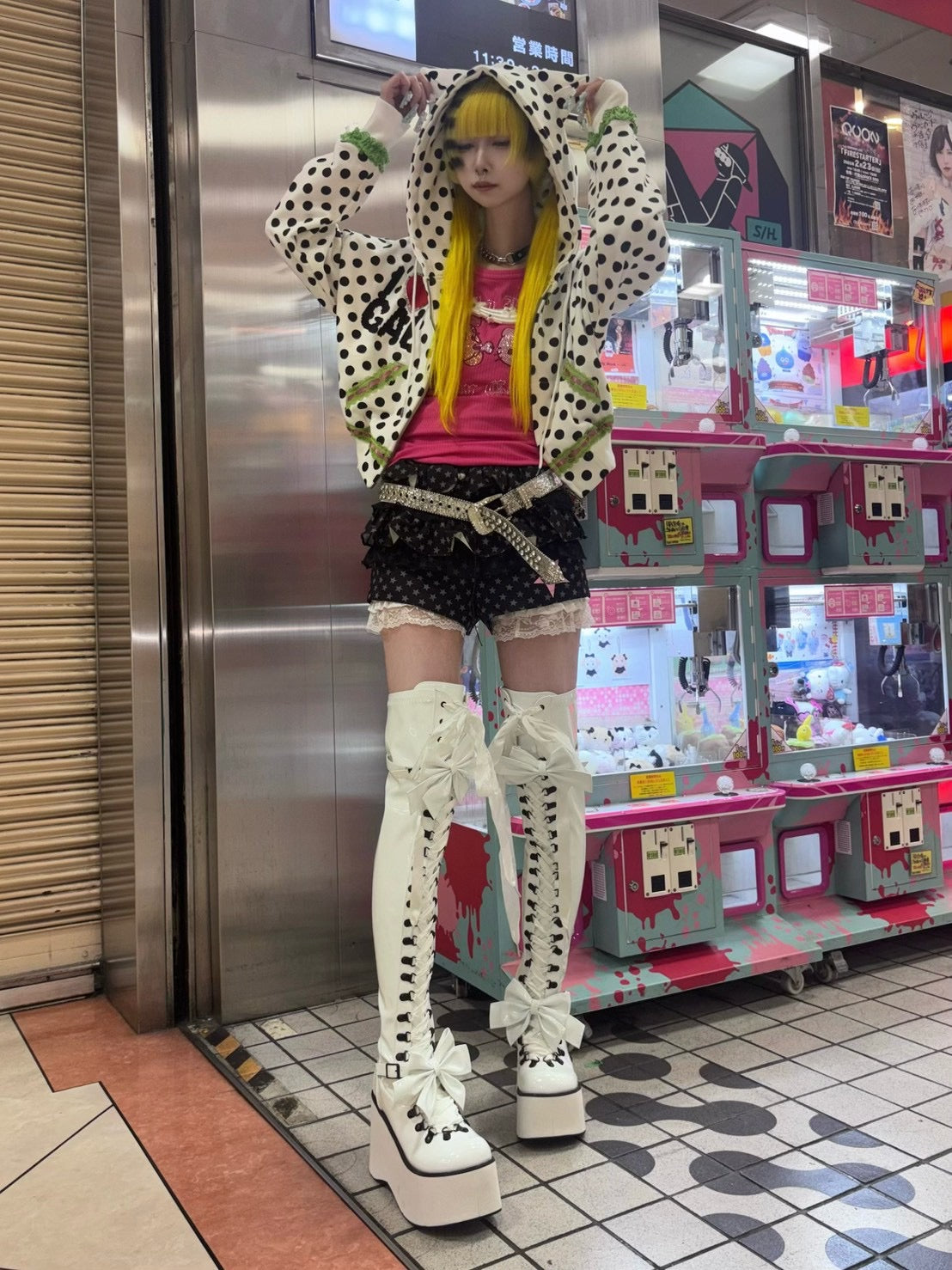【Never mind the XU】star print skirt pants (3color)
