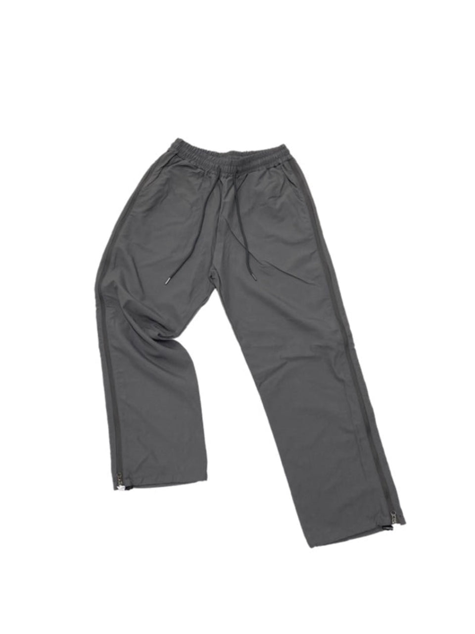 受注制【Chikashitsu +】side zip wide nylon pants (3color