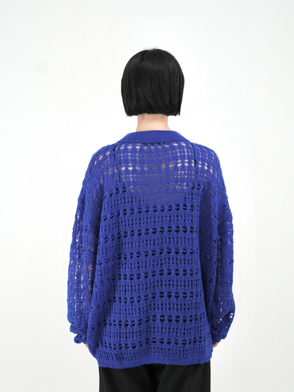 受注制【Chikashitsu +】pastry collar knit cardigan (5color)