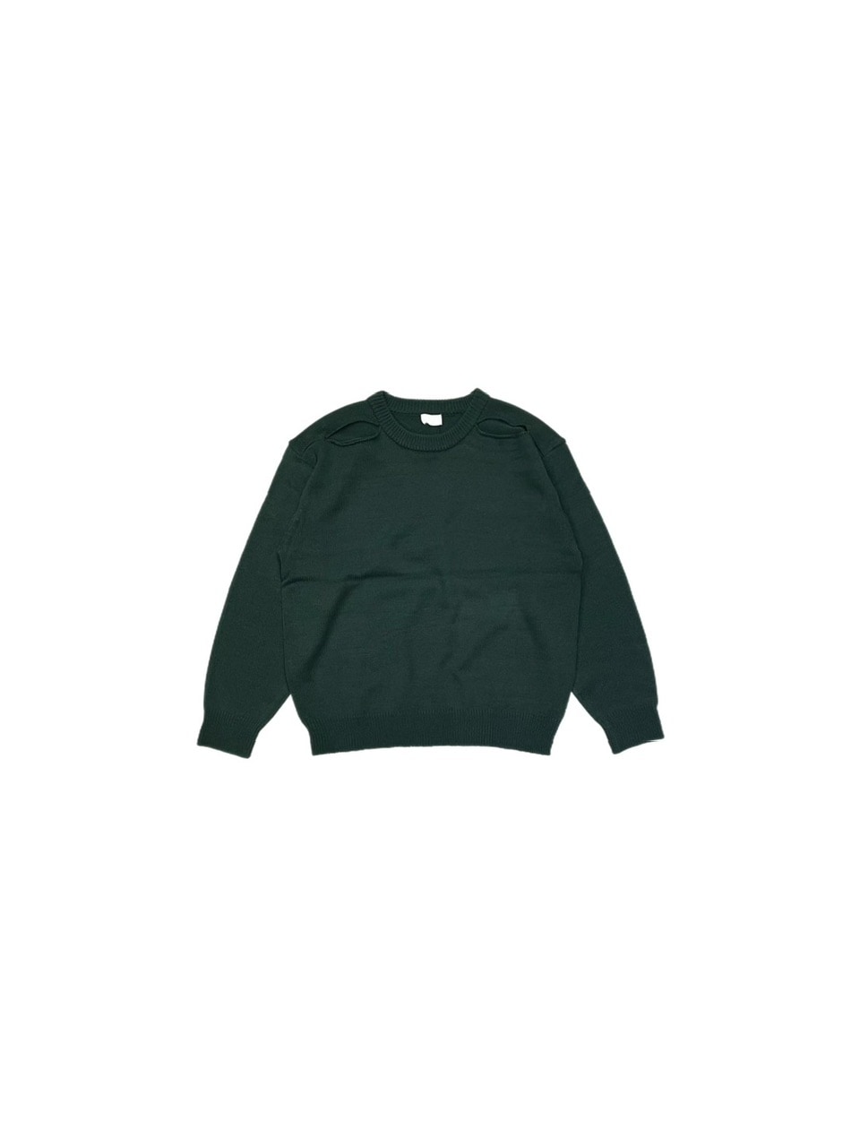 受注制【Chikashitsu +】shoulder slit knit (4color)