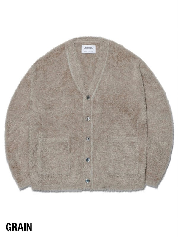 【NOMANUAL】HAIRY SOFT CARDIGAN / 【ノーマニュアル】ヘアリーソフト長袖カーディガン