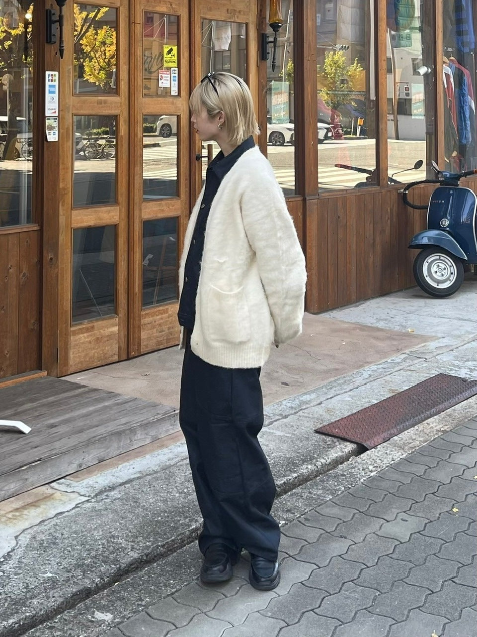 【Chikashitsu +】wool cardigan (4color)