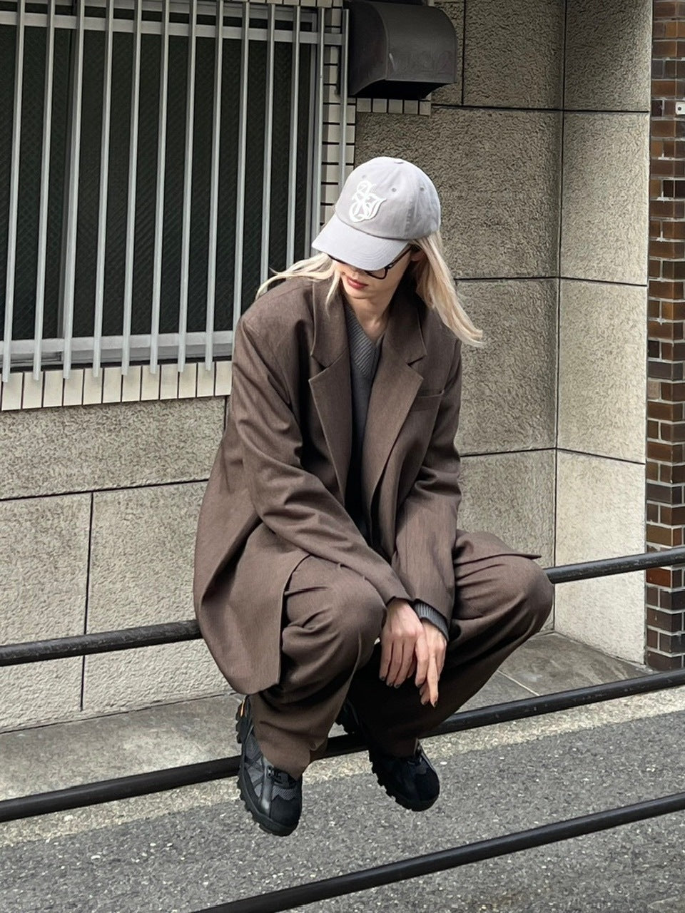 受注制【Chikashitsu +】set up overfit double jacket (3color)