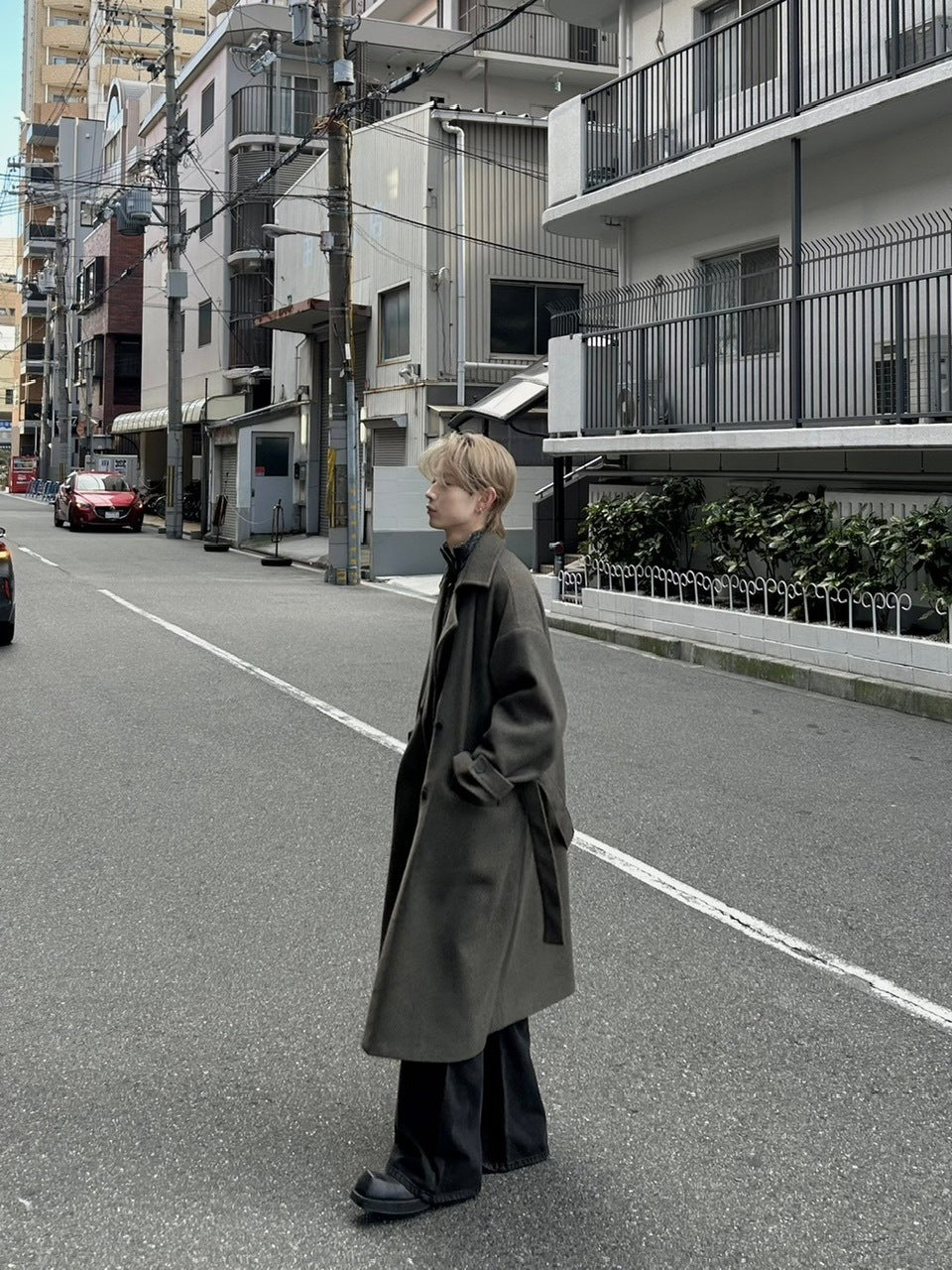 大阪店WEB限定【Chikashitsu +】oversized wool double coat (2color)