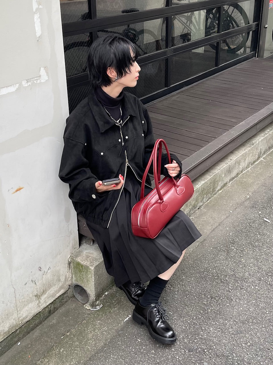 受注制【Chikashitsu +】pleats midi skirt (3color)