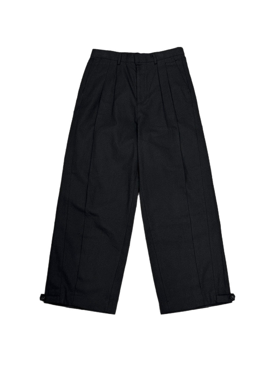 大阪店WEB限定受注制【Chikashitsu +】2tuck wide cotton pants (2color)