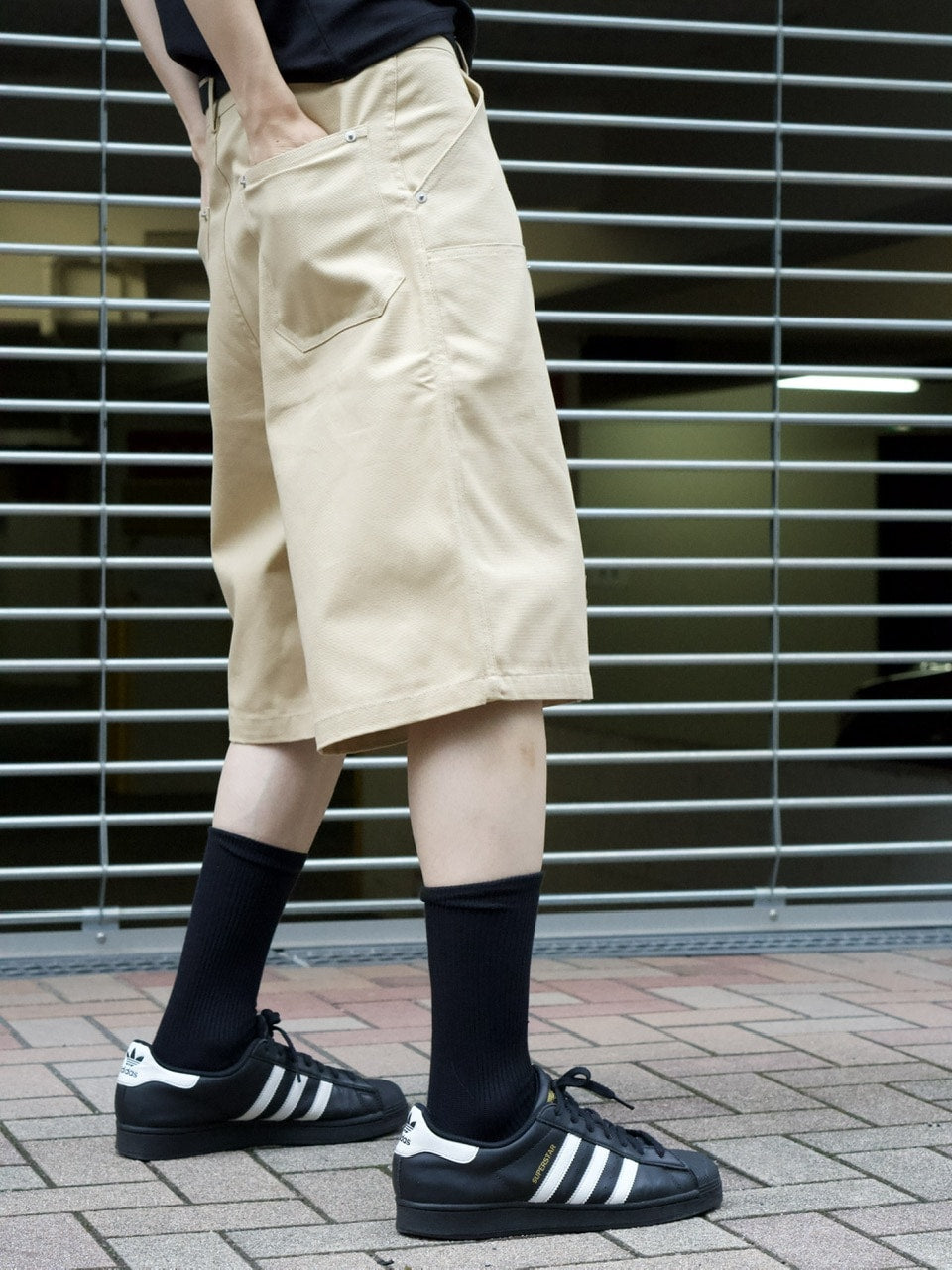 東京店WEB限定受注制【Chikashitsu +】utility half pants (2color)