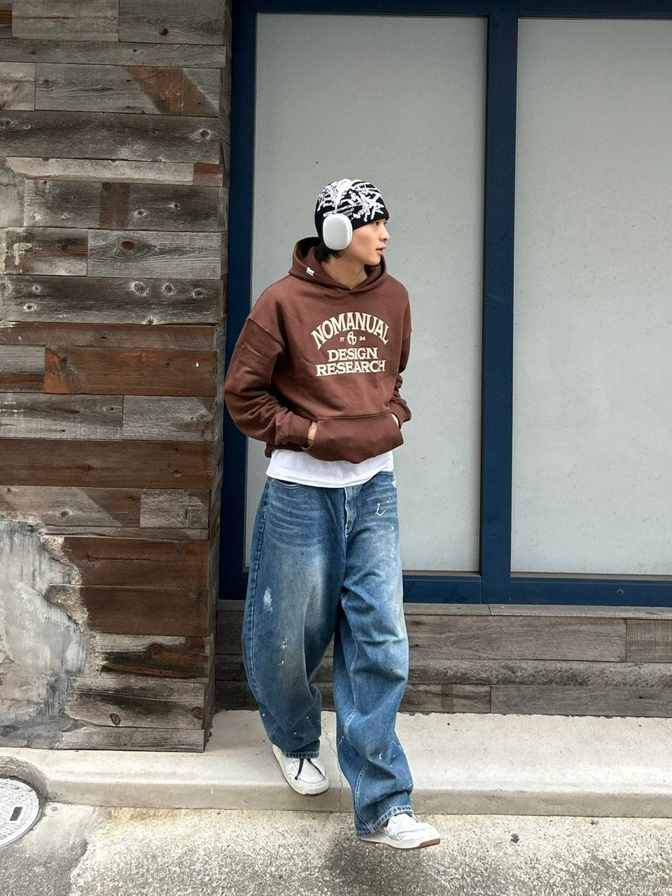 受注制【Chikashitsu +】painted buggy denim pants / 【チカシツプラス】ペイントバギーパンツデニムパンツ