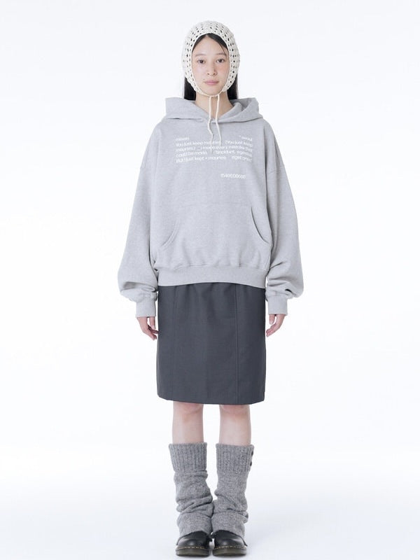 【Miseki seoul】Quote sweat hoodie