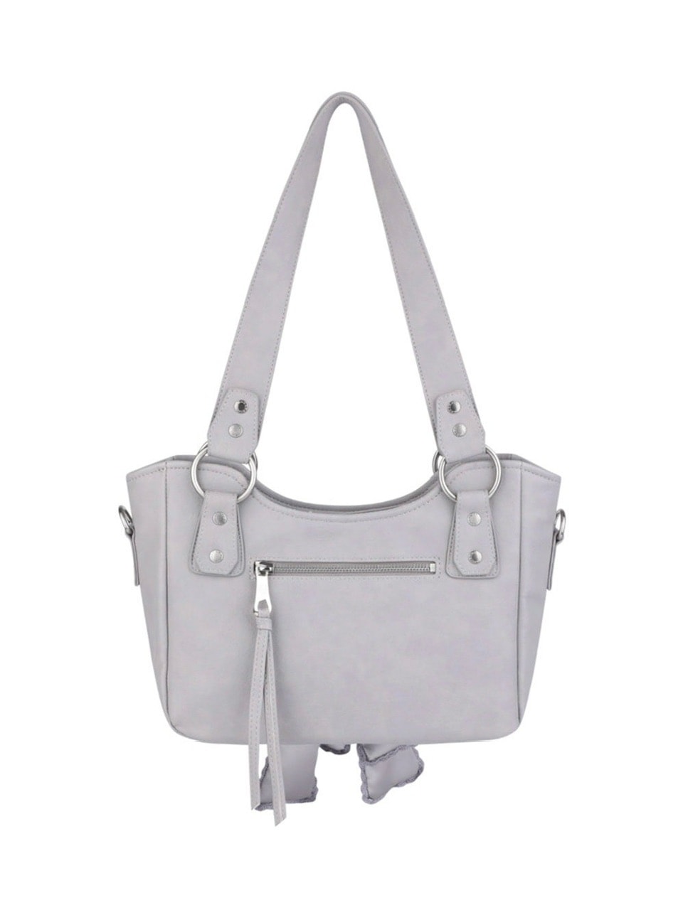 【IUGAMAKARAS】Laced Ribbon Leather Shoulder Bag