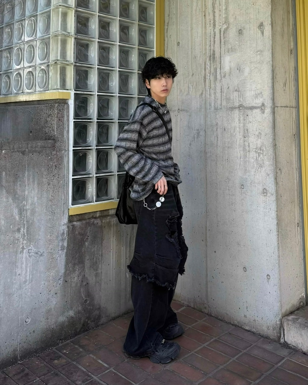 【Chikashitsu +】gradation border knit (5color) / 【チカシツプラス】グラデーションボーダー長袖ニット