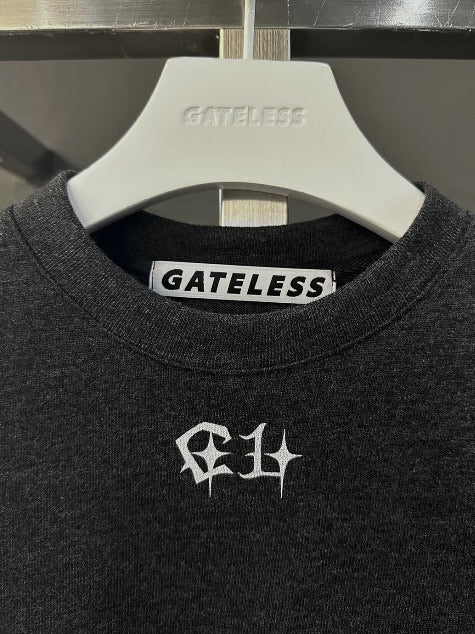 【GATELESS】DOUBLE RING CROPPED T-SHIRT