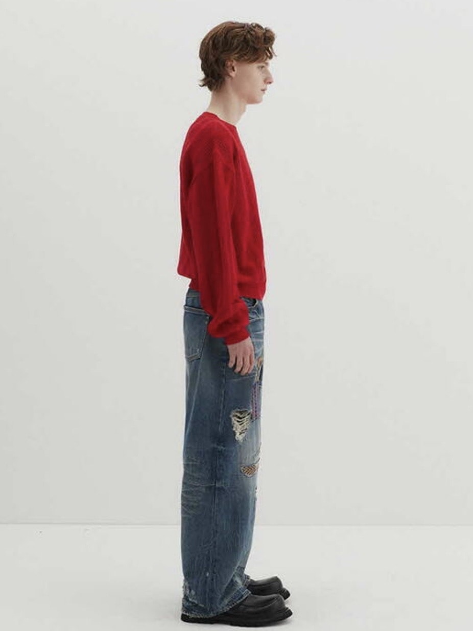 【DNSR】Meshed Crop Knit