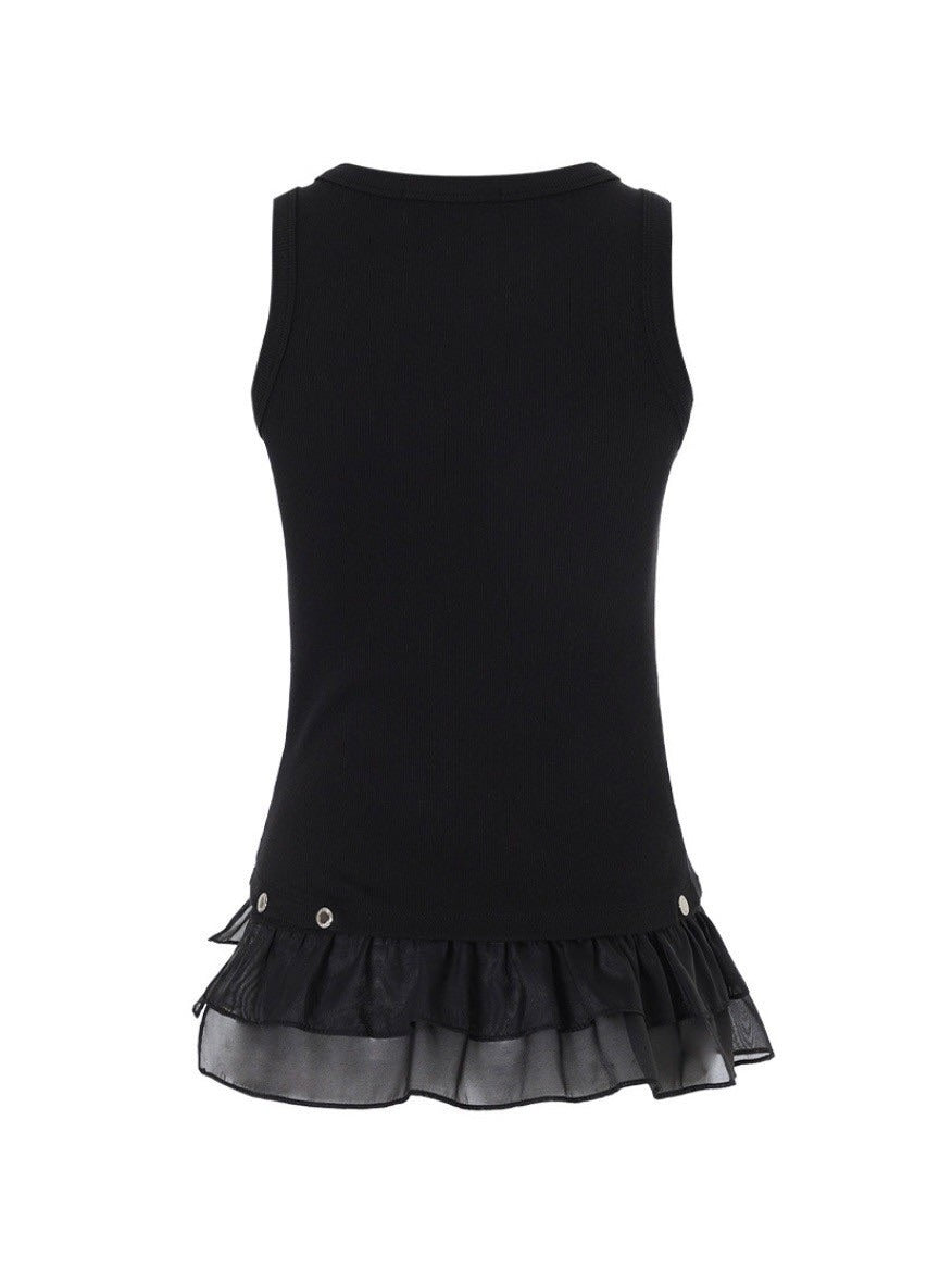CRANK】FRILL SNAP SLEEVELESS – PRESSING WEB SHOP