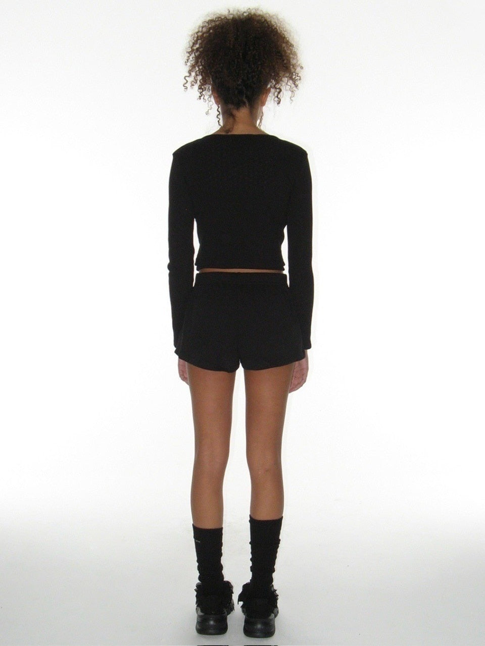 【CRANK】HEART BUTTON EYELET SHORTS