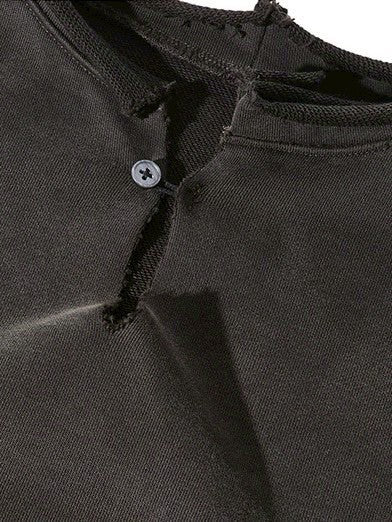 【Cord】Round Cut Vent Crew-neck