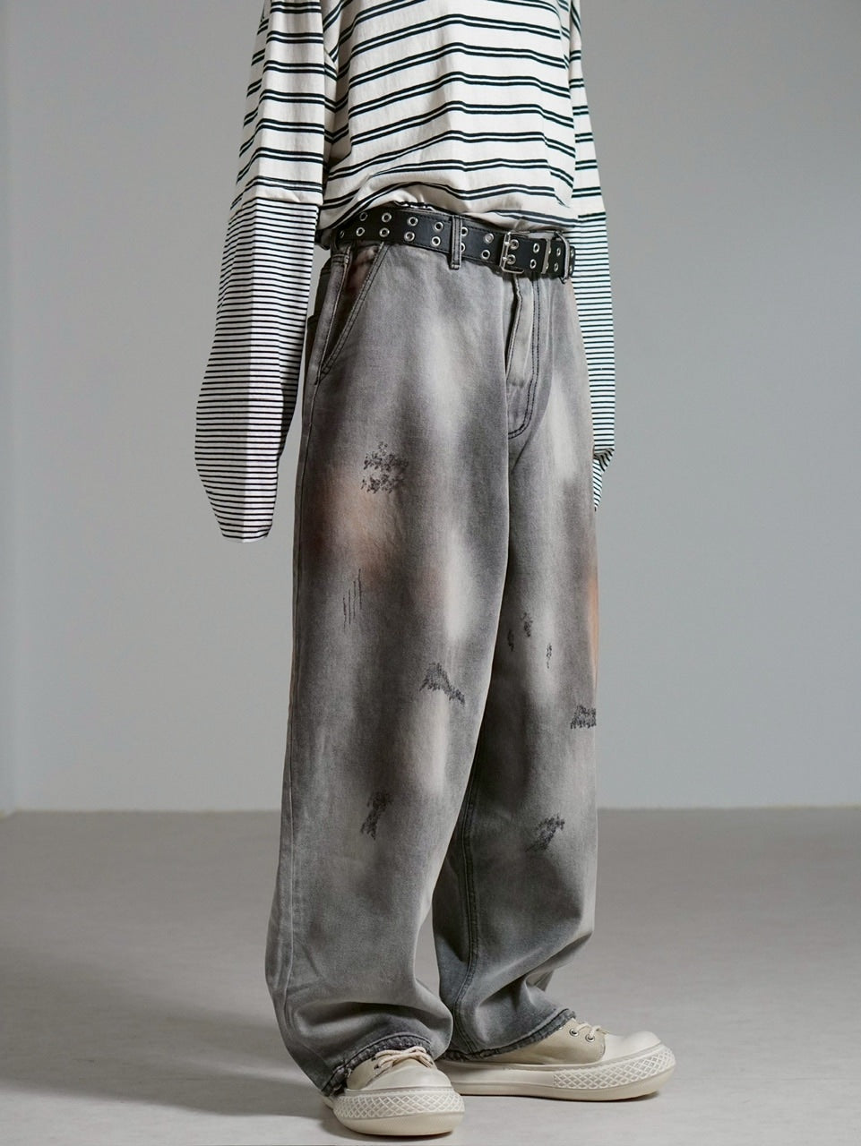 受注制【Chikashitsu +】eyelet belt (4color)