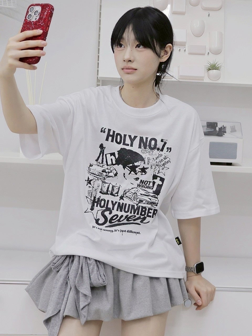 HOLY NUMBER 7】Graphics Archive Short Sleeve T-Shirt 5 – PRESSING