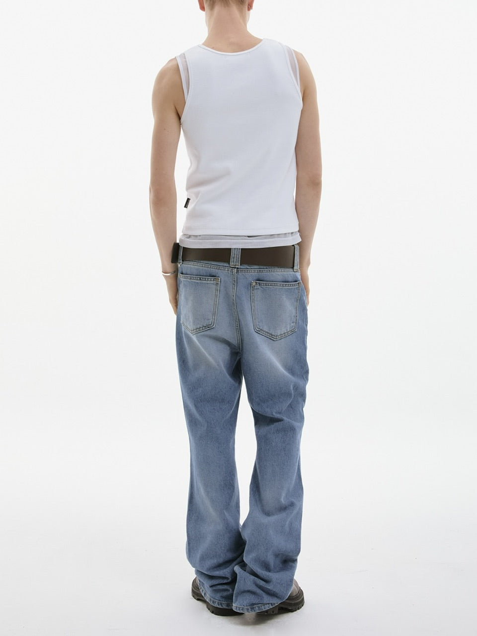 【ESC STUDIO】attractive bootcut jeans/ 【イーエスシーステュディオ】アトラクティブブーツカットデニムパンツ