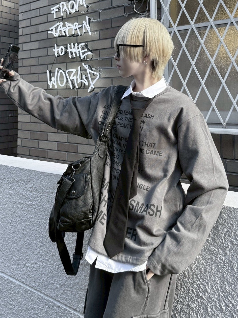 受注制【nmtc +】logo long sleeve / 【エヌエムティーシープラス】ロゴー長袖Ｔシャツ (4color)