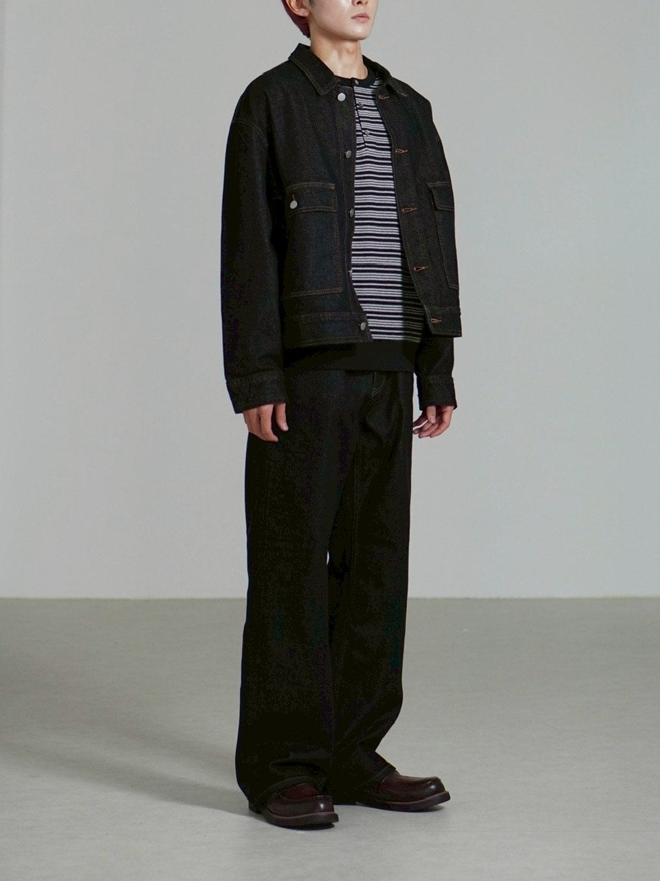 受注制【Chikashitsu +】2 pocket rigid denim jacket