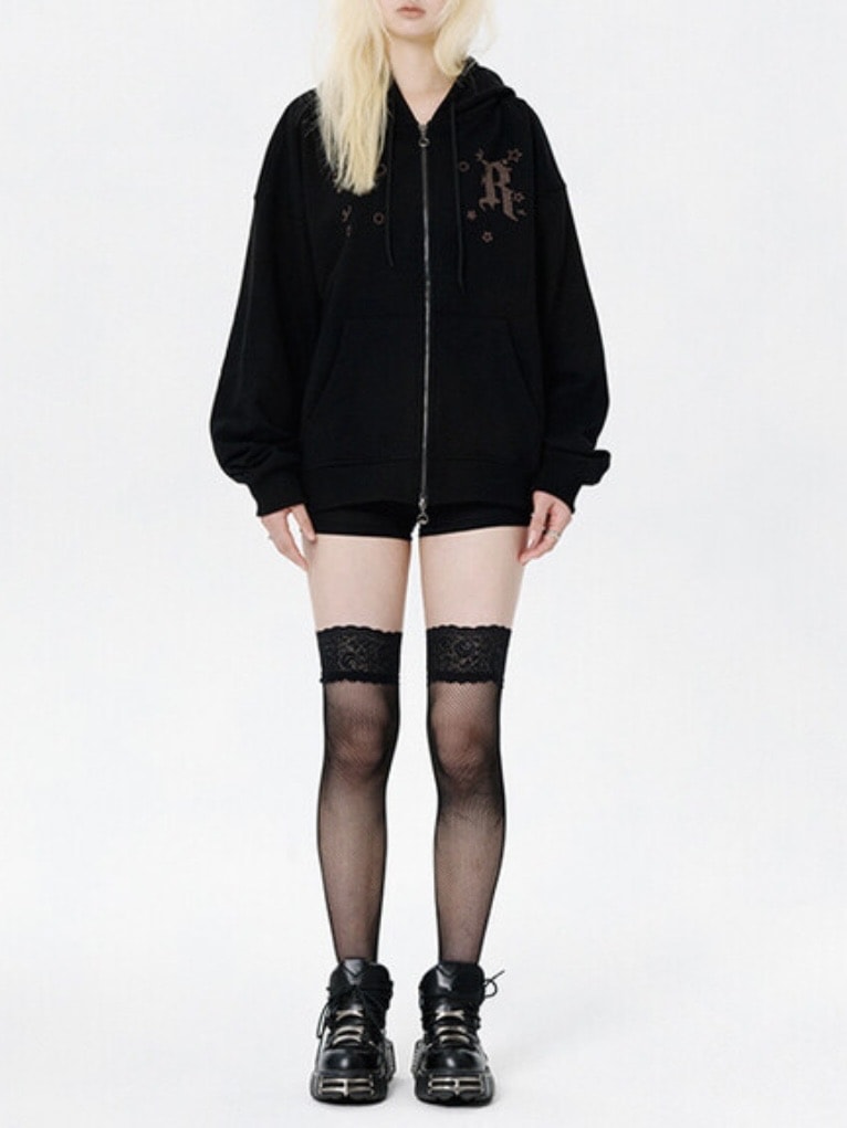 【runningHIGH】EAR ZIP UP HOODE / 【ランニングハイ】イヤージップアップパーカー