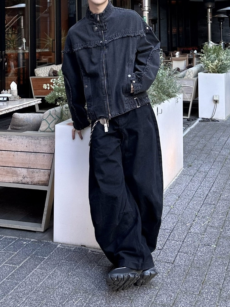 大阪店WEB限定受注制【Chikashitsu +】deep ballon curve pants / 【チカシツプラス】ディープバルーンカーブパンツ (2color)