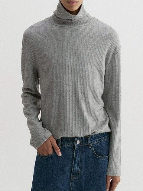 【DNSR】Knitted Turtleneck Long Sleeve
