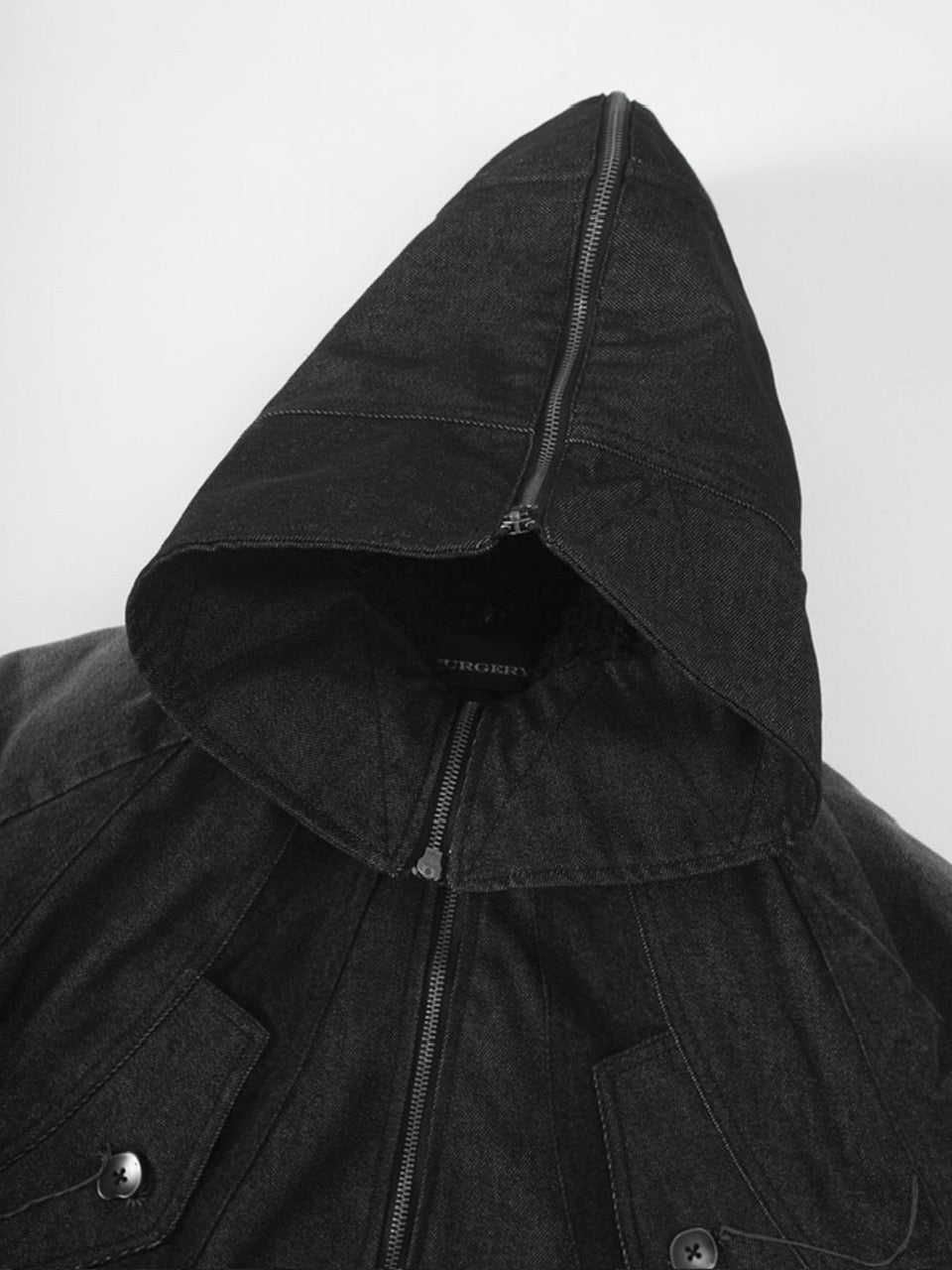 【SURGERY】Surgery Exo-Shell hood denim jacket / 【サージェリー】サージェリー エクソ-シェル フード デニム ジャケット