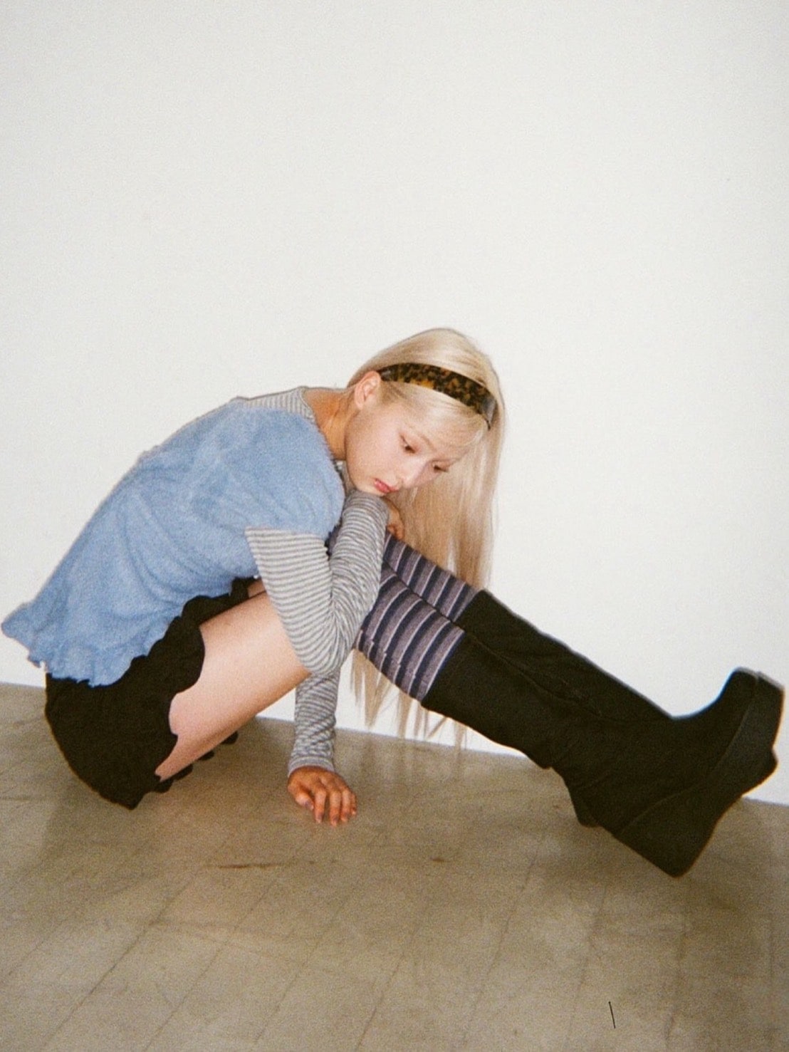 12/21 20:00 発売【Uglyshadow】SOFT SHIRRING T-SHIRT