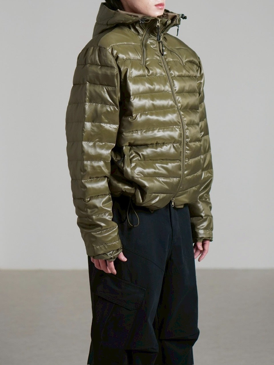 受注制【Chikashitsu +】5 zip puffer jacket / 【チカシツプラス】ファイブジップパファージャケット (4color)