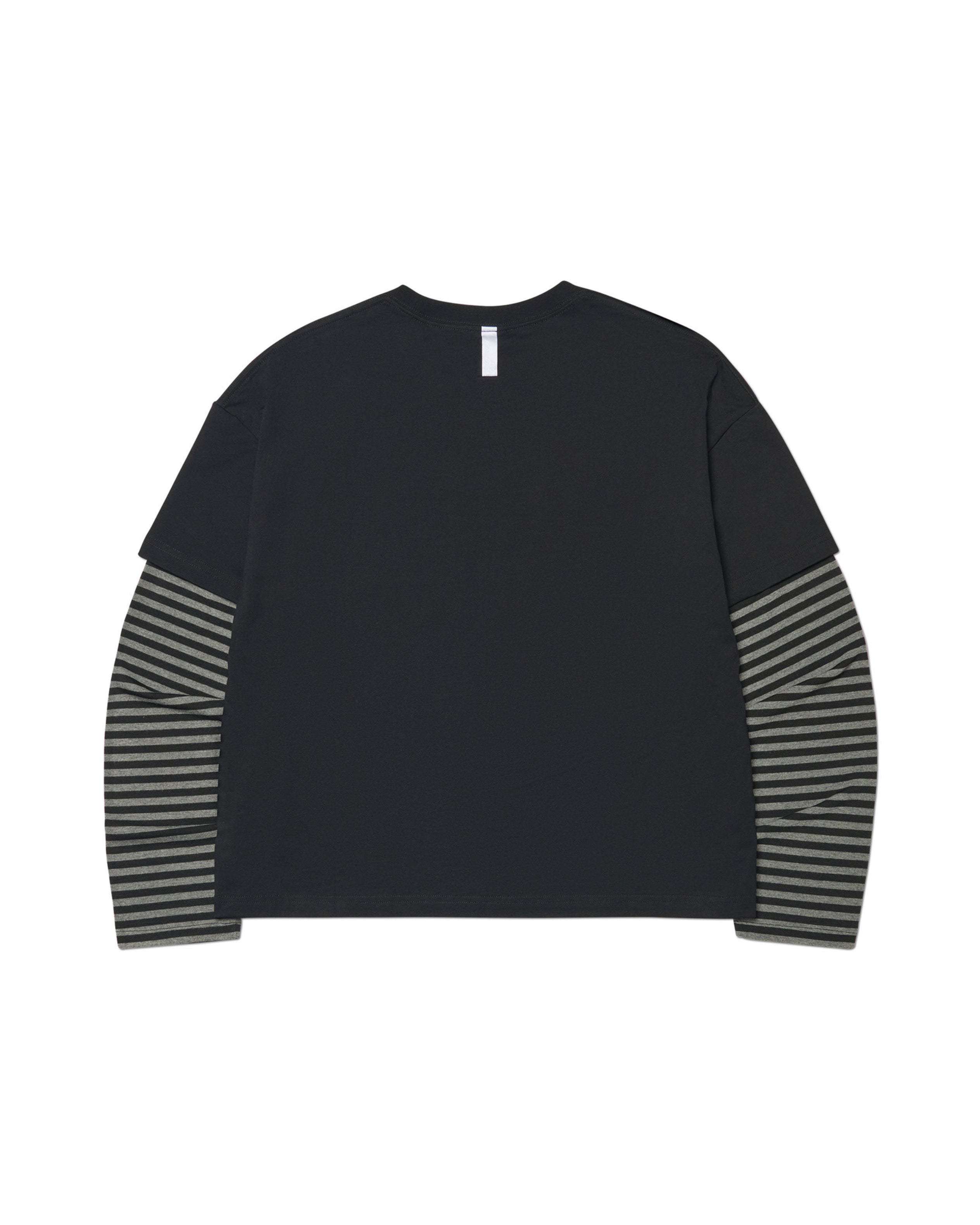 【NOMANUAL】STRIPE LAYERED LONG SLEEVE TEE